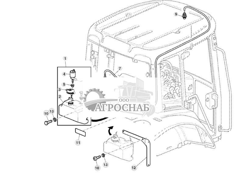 СИСТЕМА ОМЫВАТЕЛЯ ВЕТРОВОГО СТЕКЛА С РЕЗЕРВУАРОМ - ST209246 254.jpg